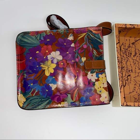 NWT Patricia Nash Floral Venezia Crossbody Bag - Picture 2 of 6